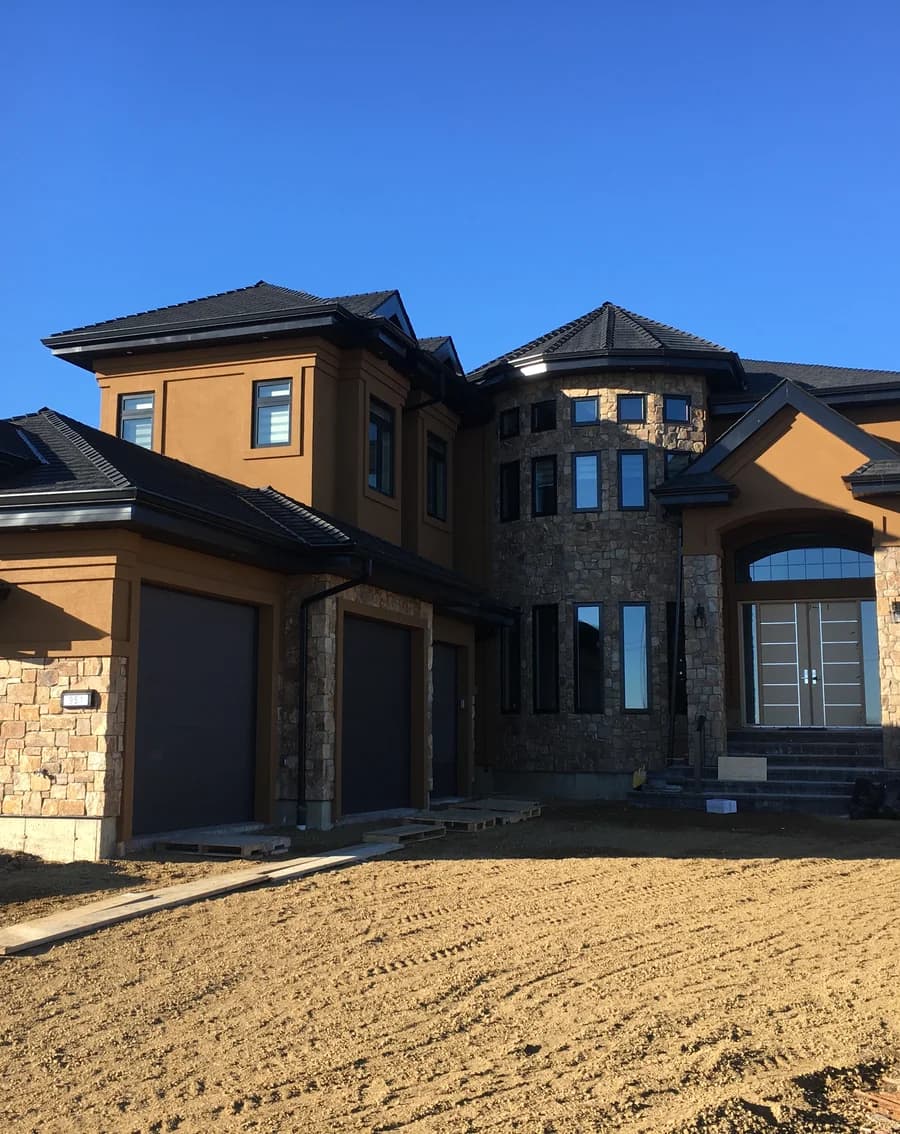 Luxury estate with stone turret